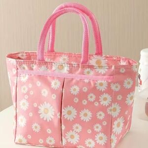 Pink w/Daisies Lunch Tote